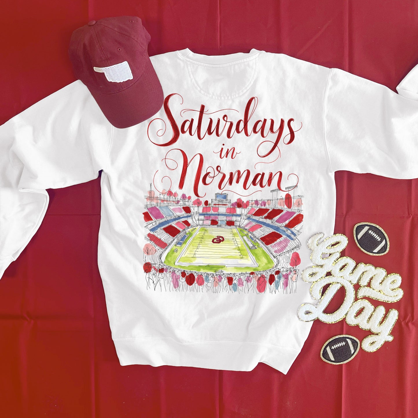 UNIV. OF OK 2025: Saturdays in Norman (COMFORT COLORS SWEATSHIRT)