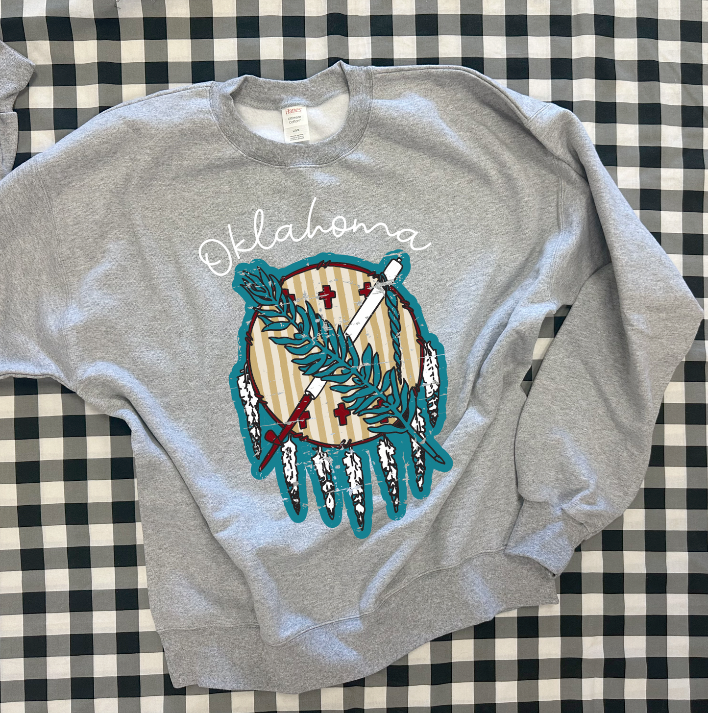 OKLAHOMA 2025: Striped Dreamcatcher (ULTIMATE SWEATSHIRT)