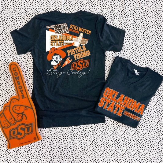 OK STATE 2025: OSU Modern Storyboard (BELLA CANVAS VNECK or CREW NECK)