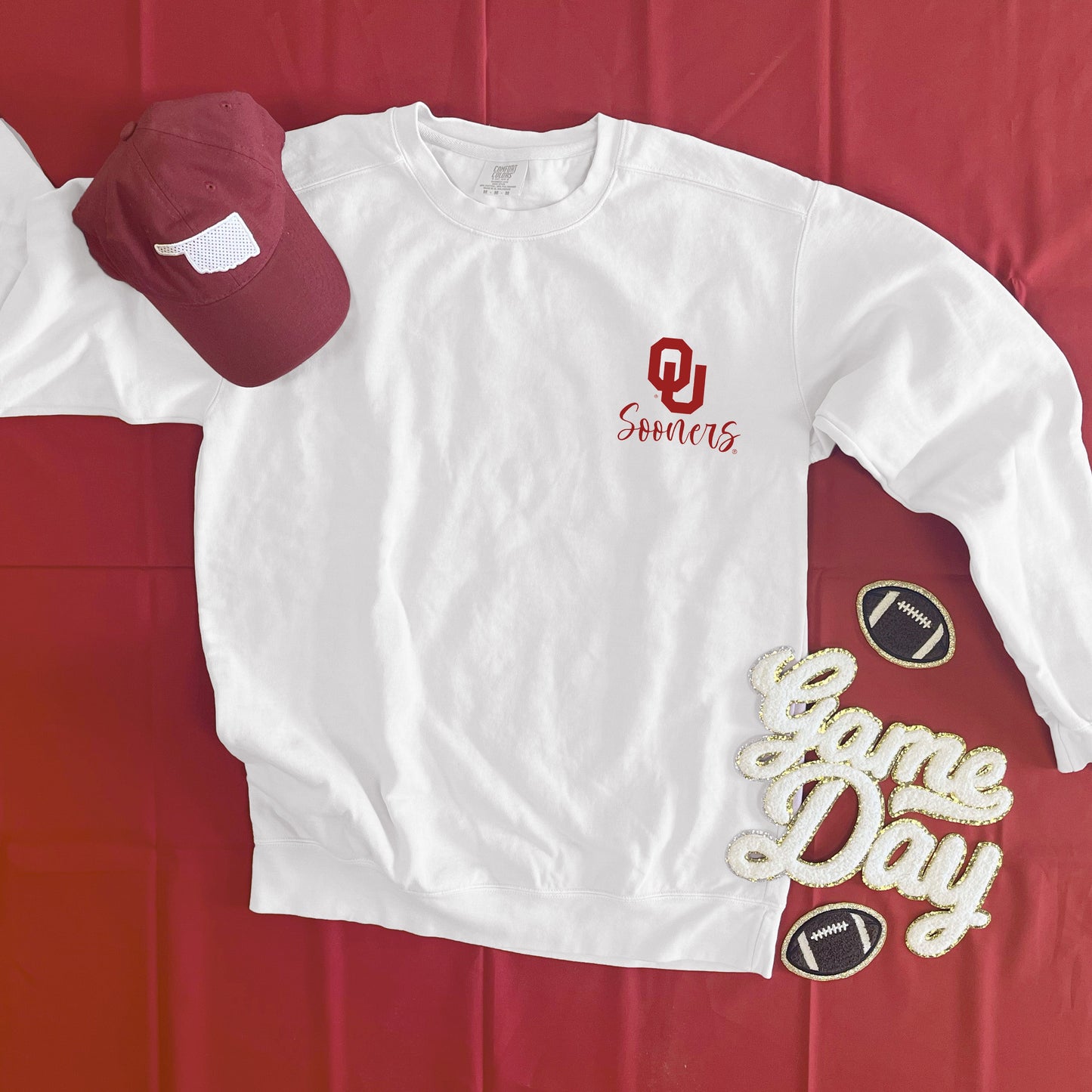 UNIV. OF OK 2025: Saturdays in Norman (COMFORT COLORS SWEATSHIRT)