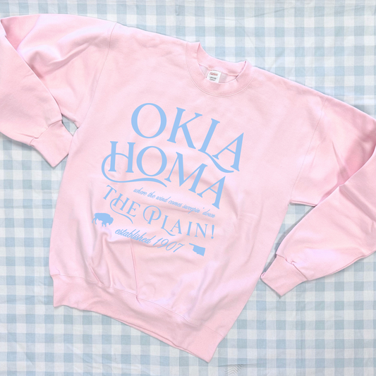 OKLAHOMA 2026: Sweepin' Down The Plain! (SWEATSHIRT)