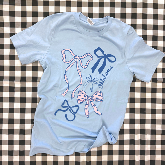 OKLAHOMA 2026: Oklahoma Bows (BELLA CANVAS CREW NECK)