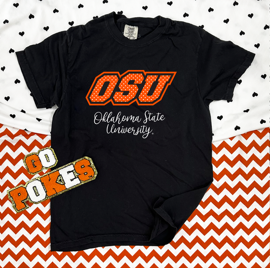 OK STATE UNIV. 2023: OSU Polkadot Logo (SHORTSLEEVE)