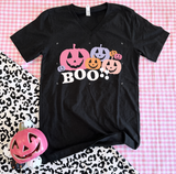 HALLOWEEN 2023: BOO, Pastel Pumpkins - VNECK