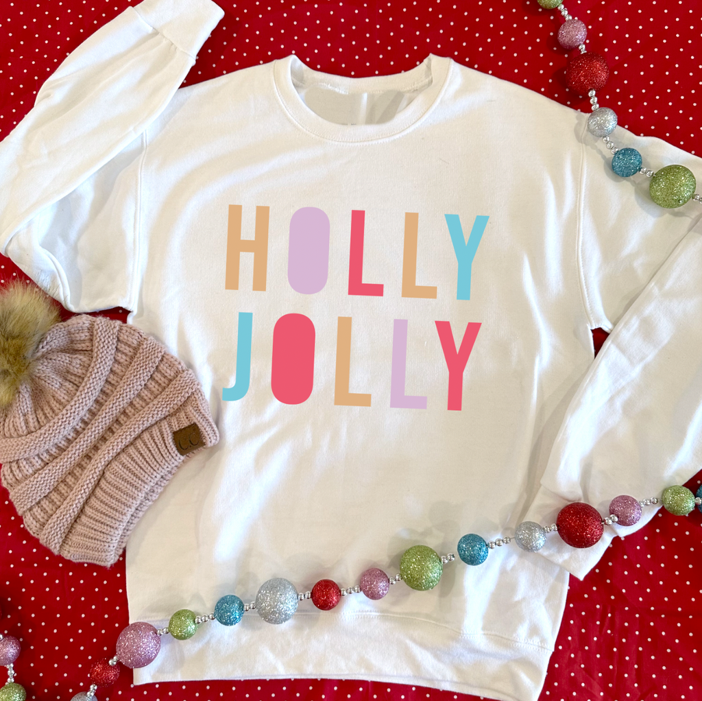 CHRISTMAS 2023: Holly Jolly Pastels - SWEATSHIRT