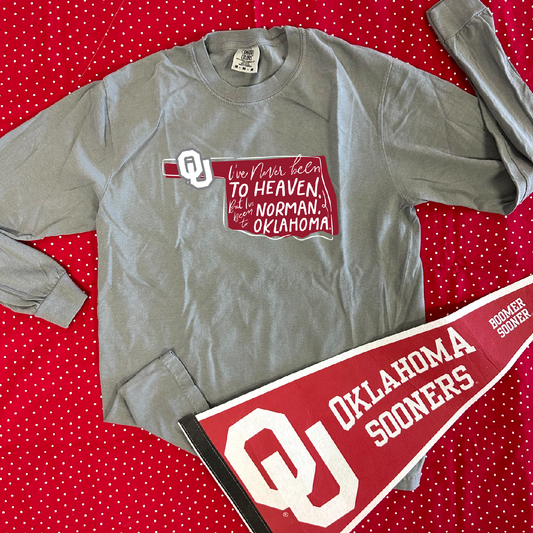 UNIV. OF OK 2024: Never Been....Norman, Oklahoma (LONGSLEEVE)