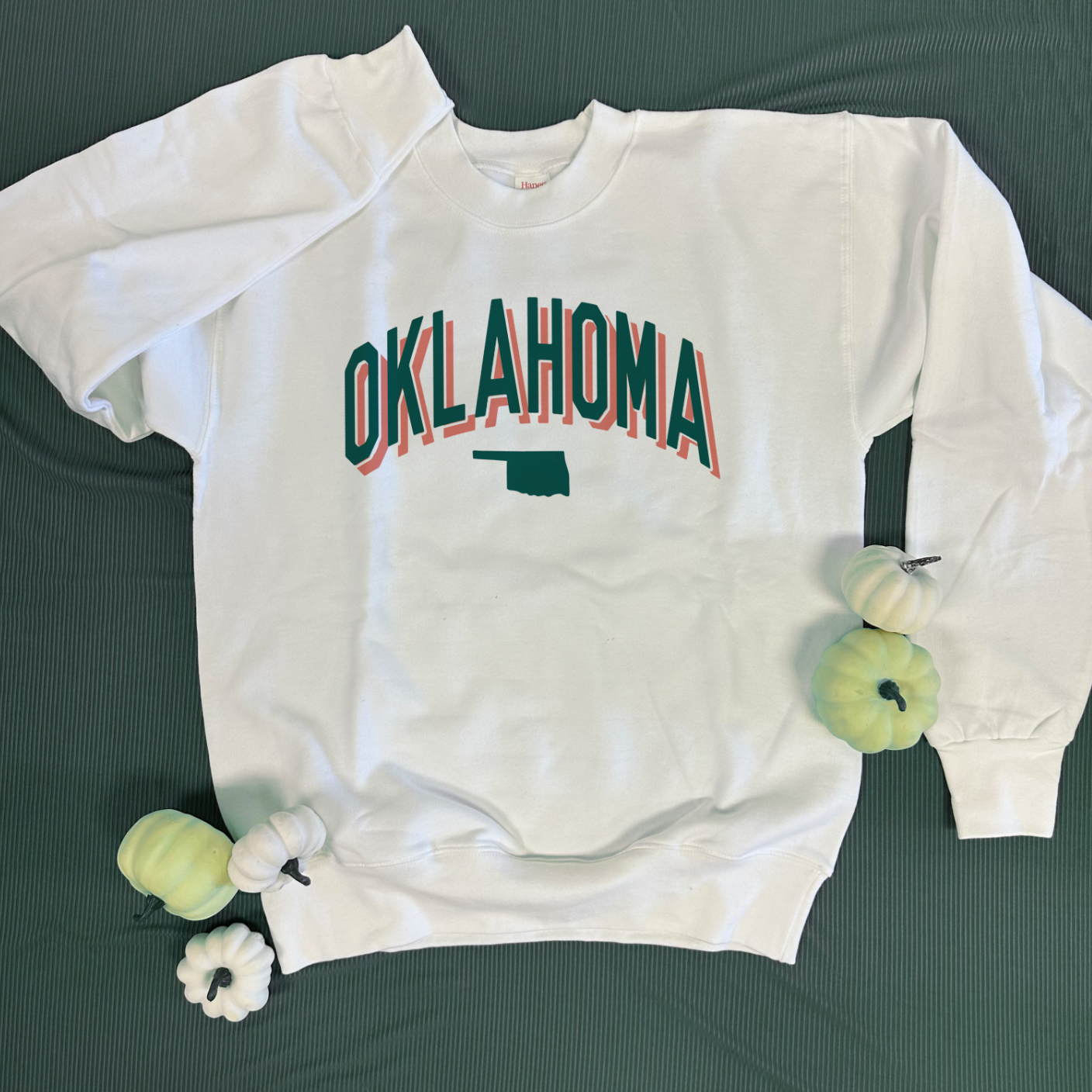 OKLAHOMA 2024: Coral & Emerald OKLAHOMA Vincent (SWEATSHIRT)