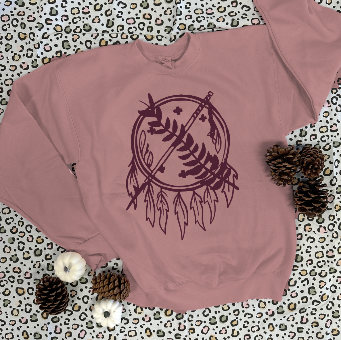 OKLAHOMA 2024: Simple Handdrawn Dreamcatcher (SWEATSHIRT *multiple color options*)