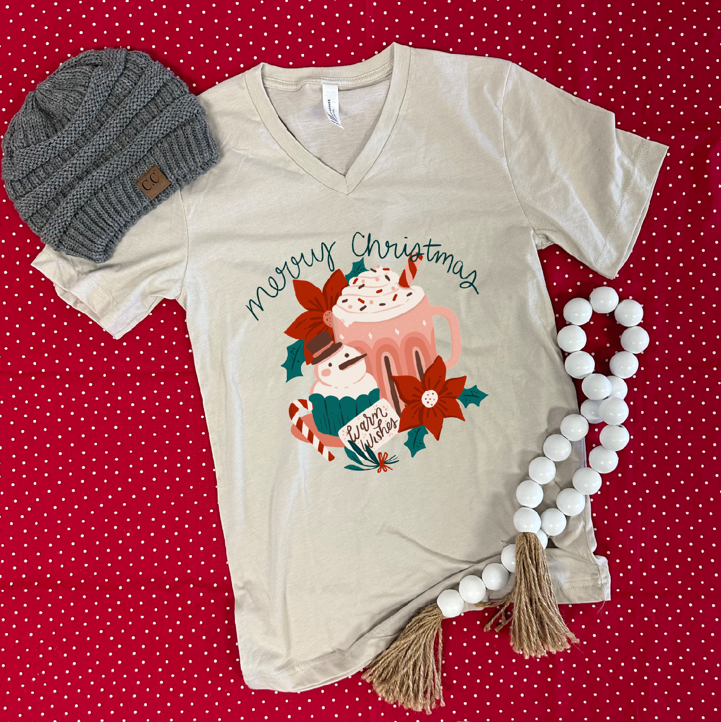 CHRISTMAS 2024: Warm Wishes & Hot Chocolate Christmas (VNECK)