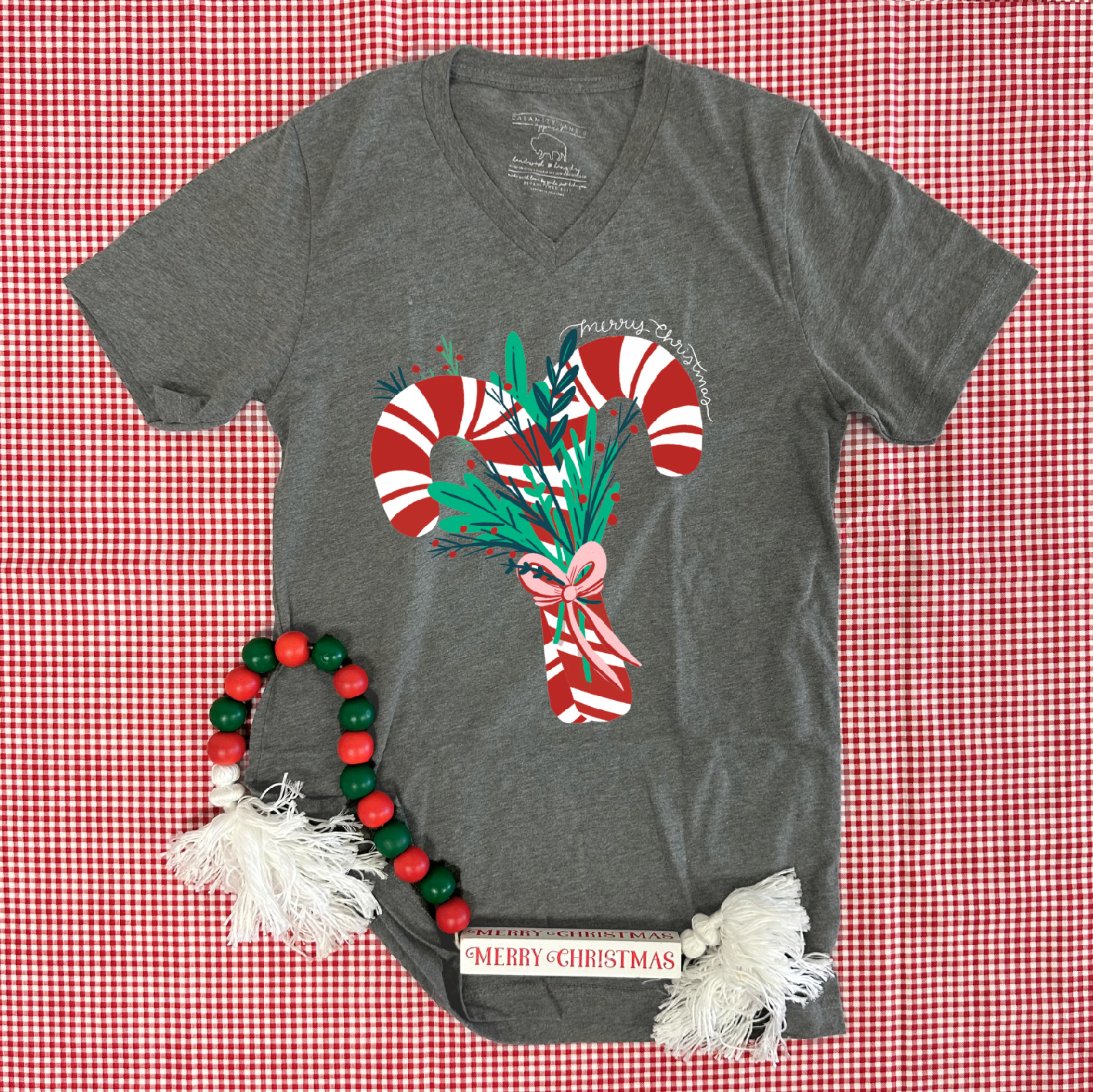 CHRISTMAS 2024: Candy Cane Christmas (VNECK)