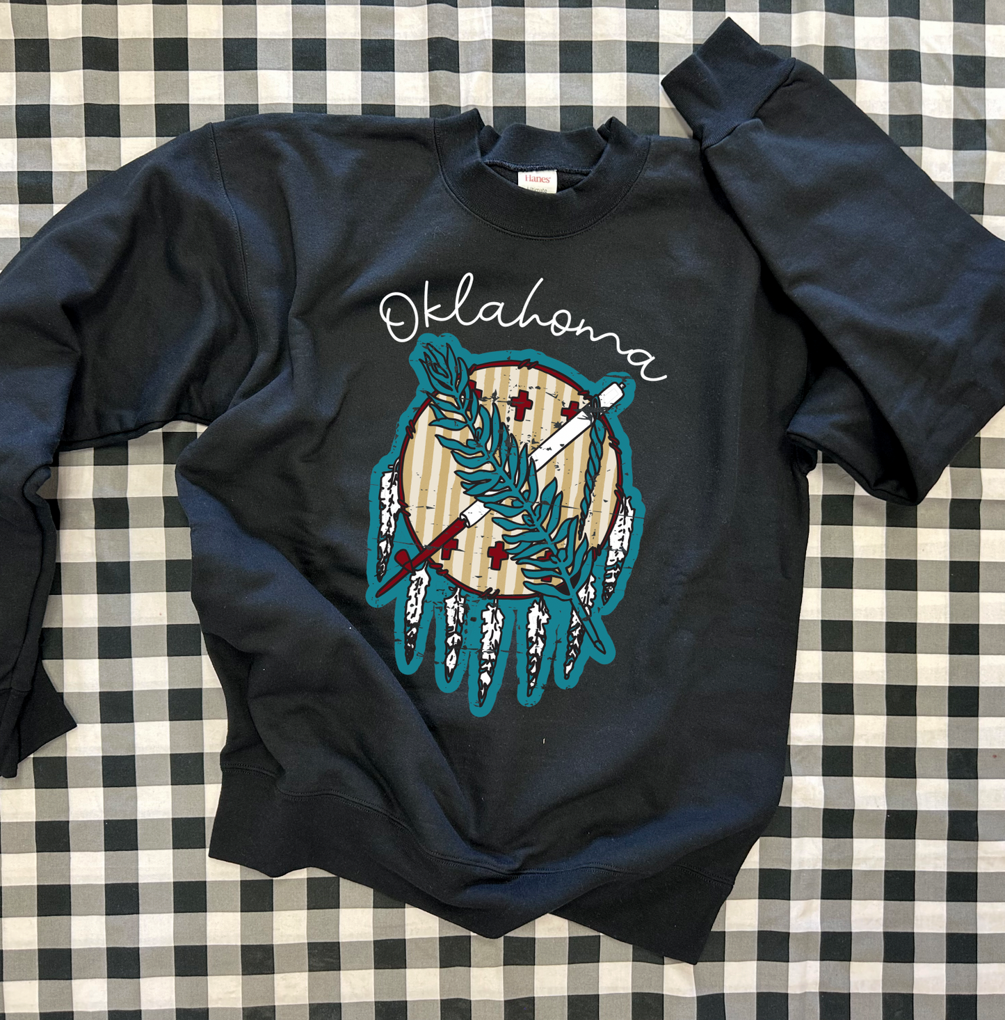 OKLAHOMA 2025: Striped Dreamcatcher (ULTIMATE SWEATSHIRT)