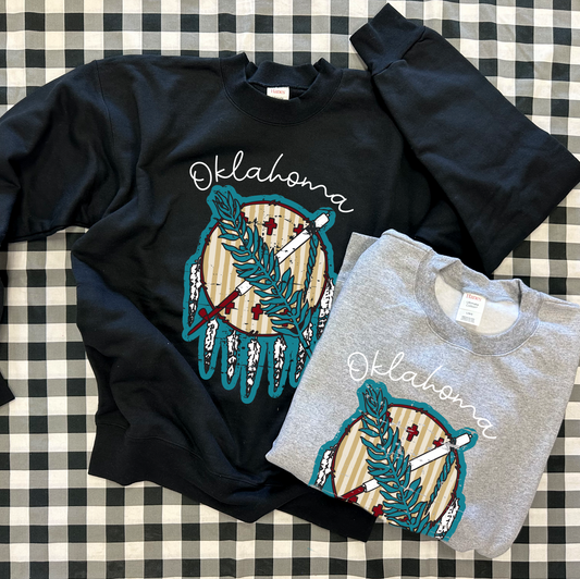 OKLAHOMA 2025: Striped Dreamcatcher (ULTIMATE SWEATSHIRT)