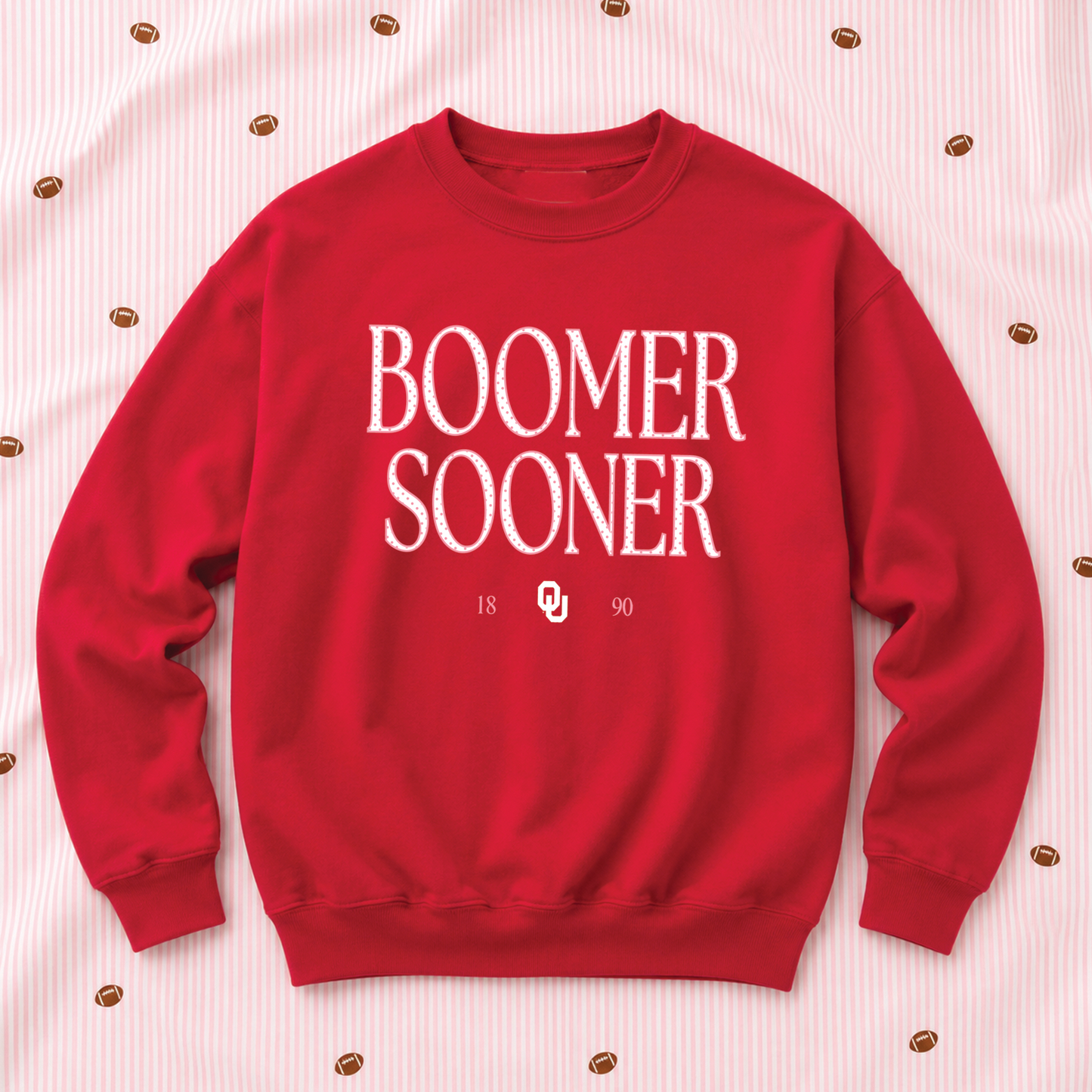 UNIV. of OKLAHOMA 2026: Boomer Sooner Classic Polkadot (SWEATSHIRT)