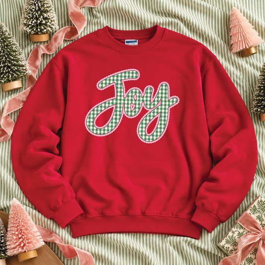 CHRISTMAS 2026: JOY-ful Gingham (SWEATSHIRT)