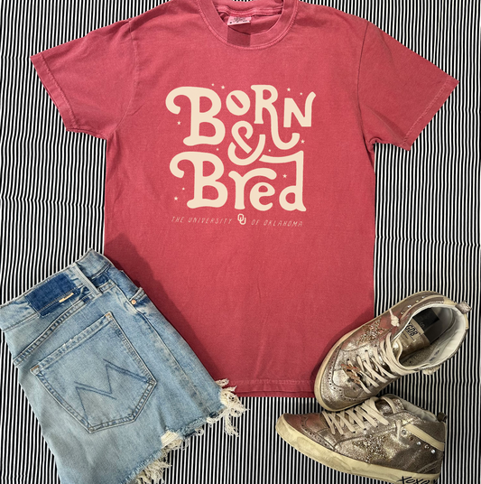 OU 2024: OU BORN & BRED (**COMFORT COLORS SHORT SLEEVE**)