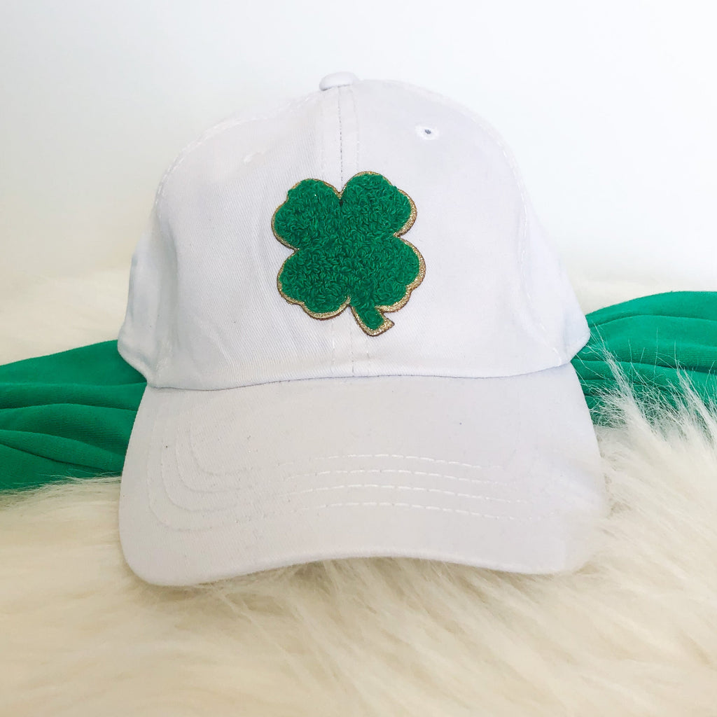 Four Leaf Clover Chenille Patch Hat