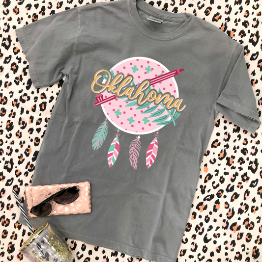 OKLAHOMA 2023: Pink Polkadot Dreamcatcher (SHORTSLEEVE)