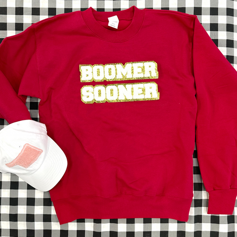 UNIV. OF OK (Spring 2023): Boomer Sooner Chenille Patches (TANK TOP)