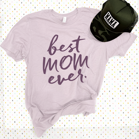 MOM LIFE 2023: *CUSTOMIZABLE* Mama Heart w/customizable child names on sleeve (CREW NECK or VNECK)
