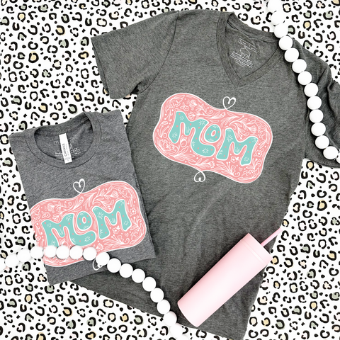 MOM LIFE 2023: *CUSTOMIZABLE* Mama Heart w/customizable child names on sleeve (SWEATSHIRT)