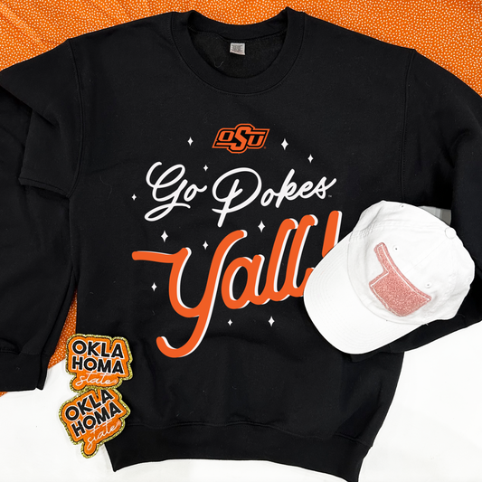 OK STATE UNIV. 2023: Go Pokes Y'all (SWEATSHIRT)