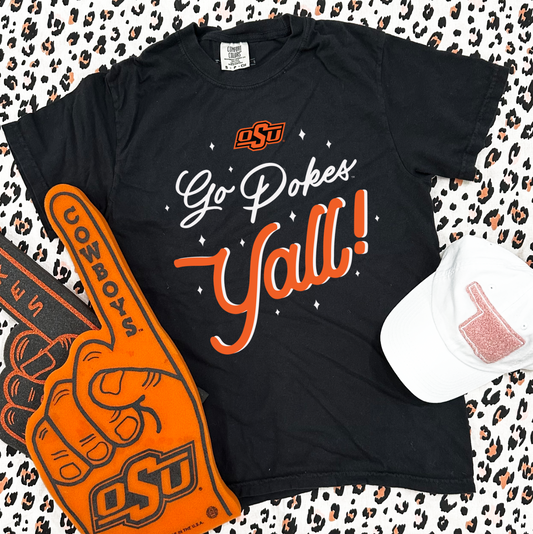 OK STATE UNIV. 2023: Go Pokes Y'all (SHORT SLEEVE)